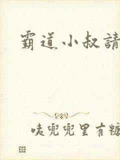 霸道小叔请轻撩