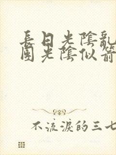 长日光阴乱作一团光阴似箭