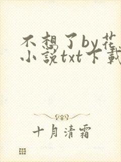 不想了by花卷小说txt下载