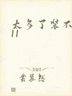 太多了装不下H11封面