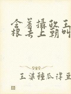 含着摄政王的紫根去上朝叫什么封面