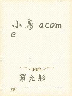 小鸟 acome