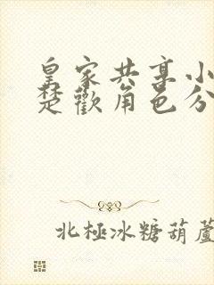 皇家共享小公主楚欢角色分析