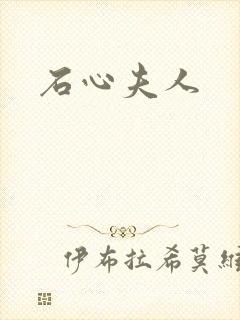 石心夫人封面