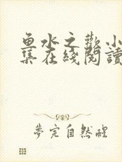 鱼水之欢小说全集在线阅读封面