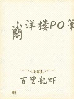 小洋楼PO笔趣阁