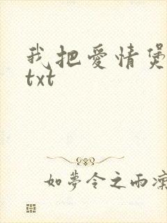我把爱情煲成汤txt