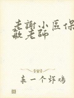 老谢小区保安赵敏老师