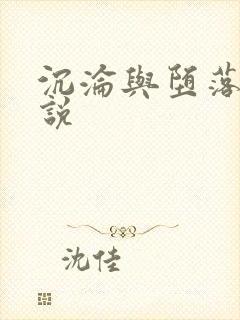 沉沦与堕落的小说