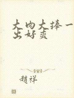 大肉大捧一进一出好爽