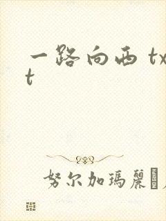 一路向西 txt