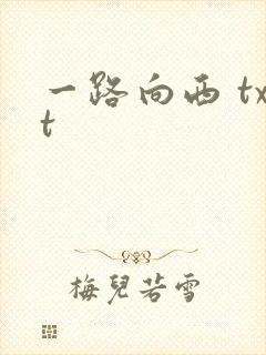 一路向西 txt