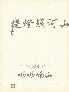 提灯照河山txt封面