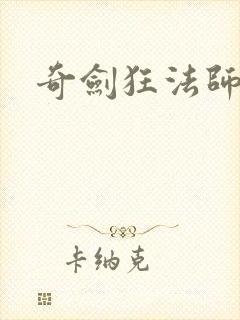 奇剑狂法师封面