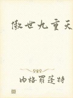 傲世九重天小说封面