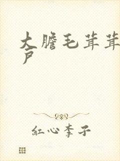 大胆毛茸茸的湿户