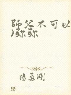 师父不可以(限)弥弥封面