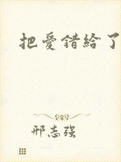 把爱错给了你封面
