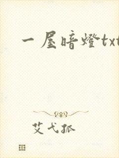 一屋暗灯txt