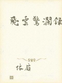 飞云惊澜录