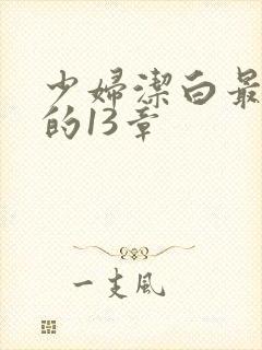 少妇洁白最刺激的13章