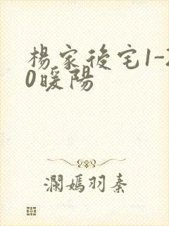 杨家后宅1-20暖阳