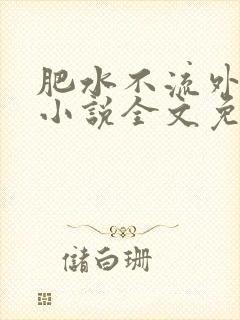 肥水不流外人田小说全文免费阅读全本免