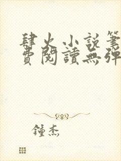 肆火小说笔趣免费阅读无弹窗