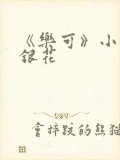 《乐可》小说金银花封面