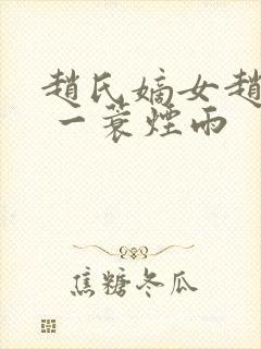 赵氏嫡女赵姝玉 一蓑烟雨封面