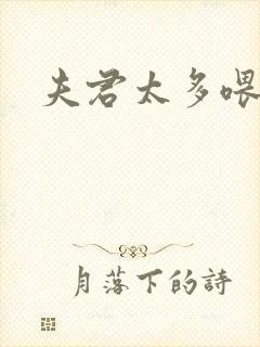 夫君太多喂不饱封面