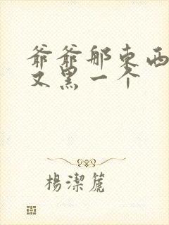 爷爷那东西又大又黑一个封面