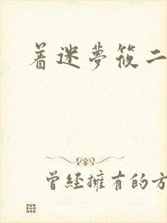 着迷梦筱二封面