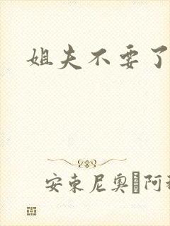 姐夫不要了封面