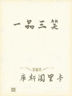 一品三笑封面