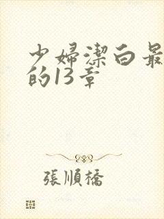 少妇洁白最刺激的13章