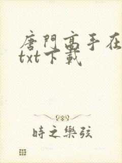 唐门高手在异世txt下载封面