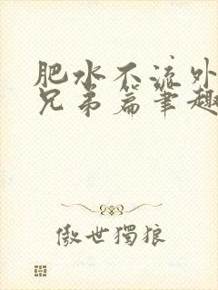 肥水不流外人田兄弟篇笔趣阁小说