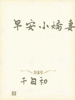 早安小娇妻