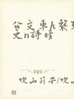 公交车h系列辣文n诗晴