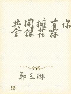 共同拥有你by金银花露封面