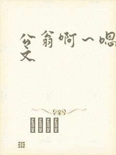 公翁啊～嗯啊h文