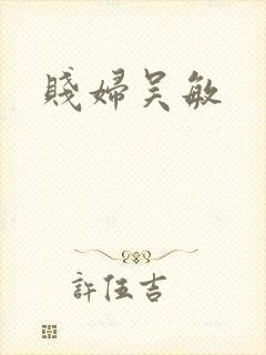 贱妇吴敏封面