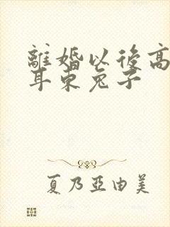 离婚以后高干 耳东兔子