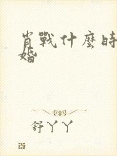 肖战什么时候结婚封面