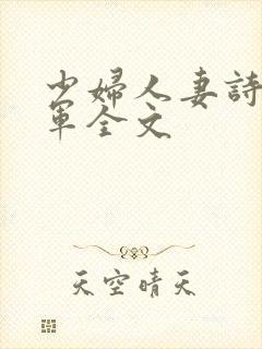 少妇人妻诗雨小军全文