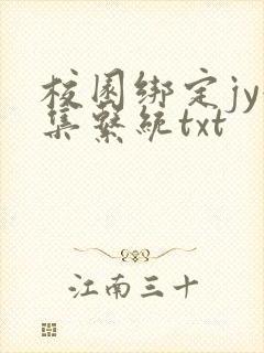 校园绑定jy收集系统txt封面