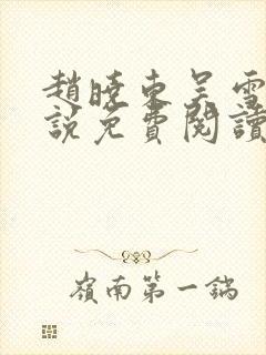 赵晓东吴雪晴小说免费阅读封面