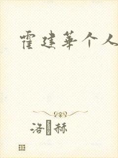 霍建华个人简历