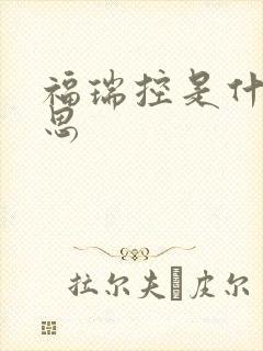 福瑞控是什么意思
